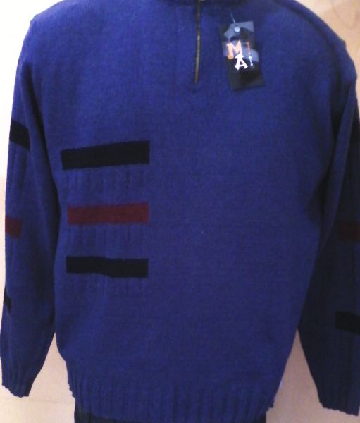 blusa de lã azul