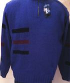 blusa de lã azul
